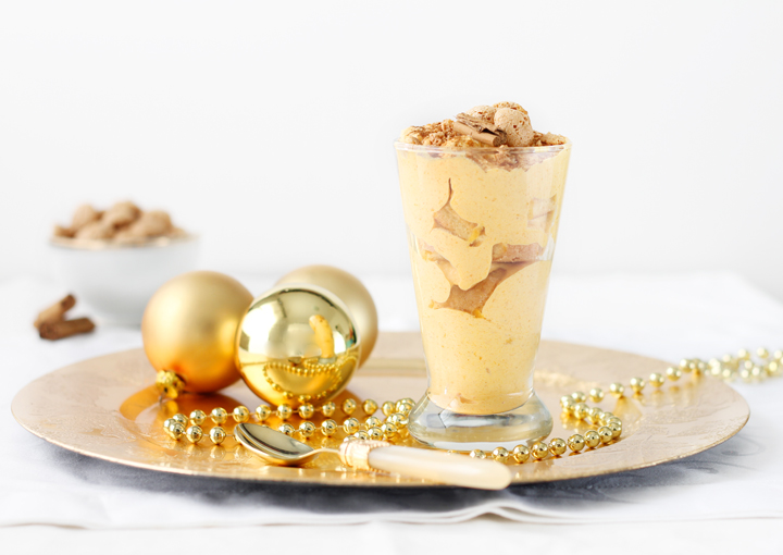 Tiramisù alla zucca, cannella e amaretti