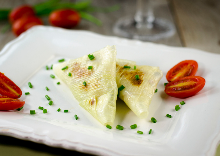 Saccottini di porro alla ricotta e salsiccia