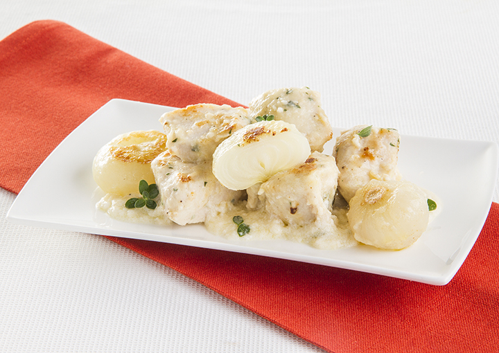 Bocconcini di pollo al latte ed erbe aromatiche