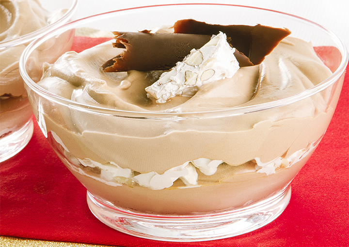 Tiramisù al cioccolato con torrone