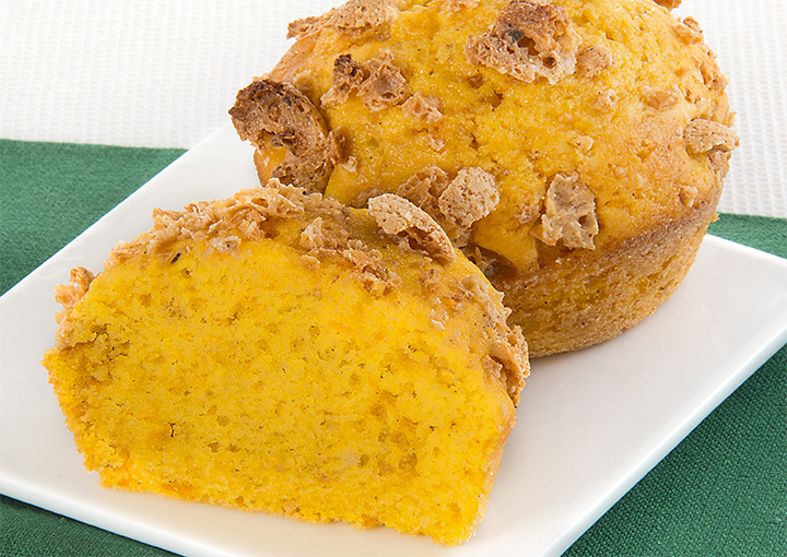 Muffin con zucca, mascarpone e amaretti