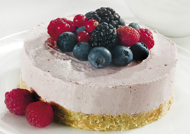 Cheesecake leggera ai frutti di bosco