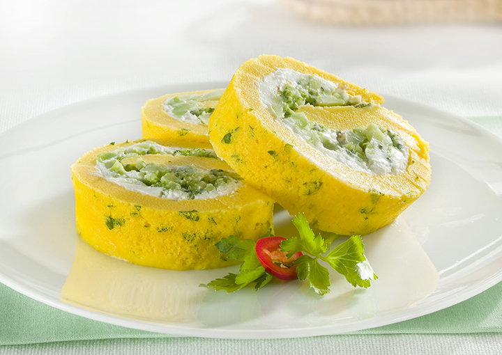Girandole di frittata con broccoli