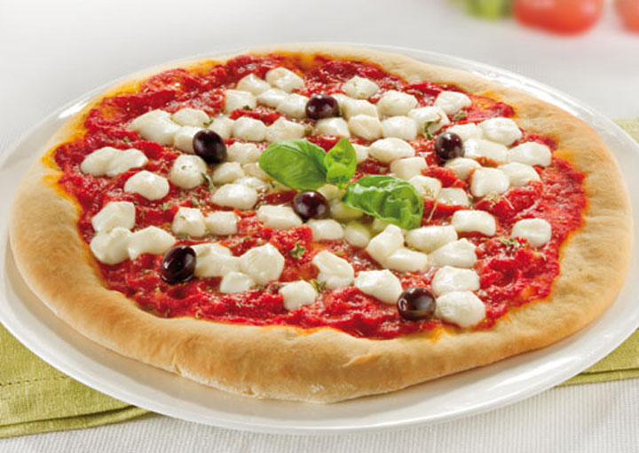 Pizza mozzarella e olive