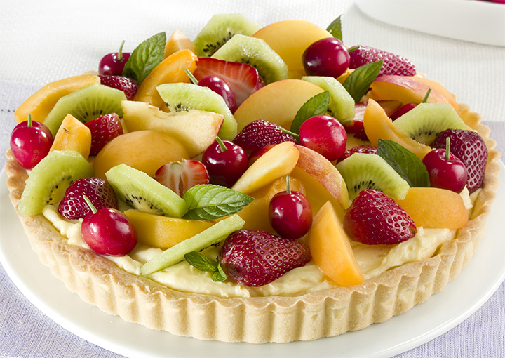 Crostata al mascarpone e frutta di stagione