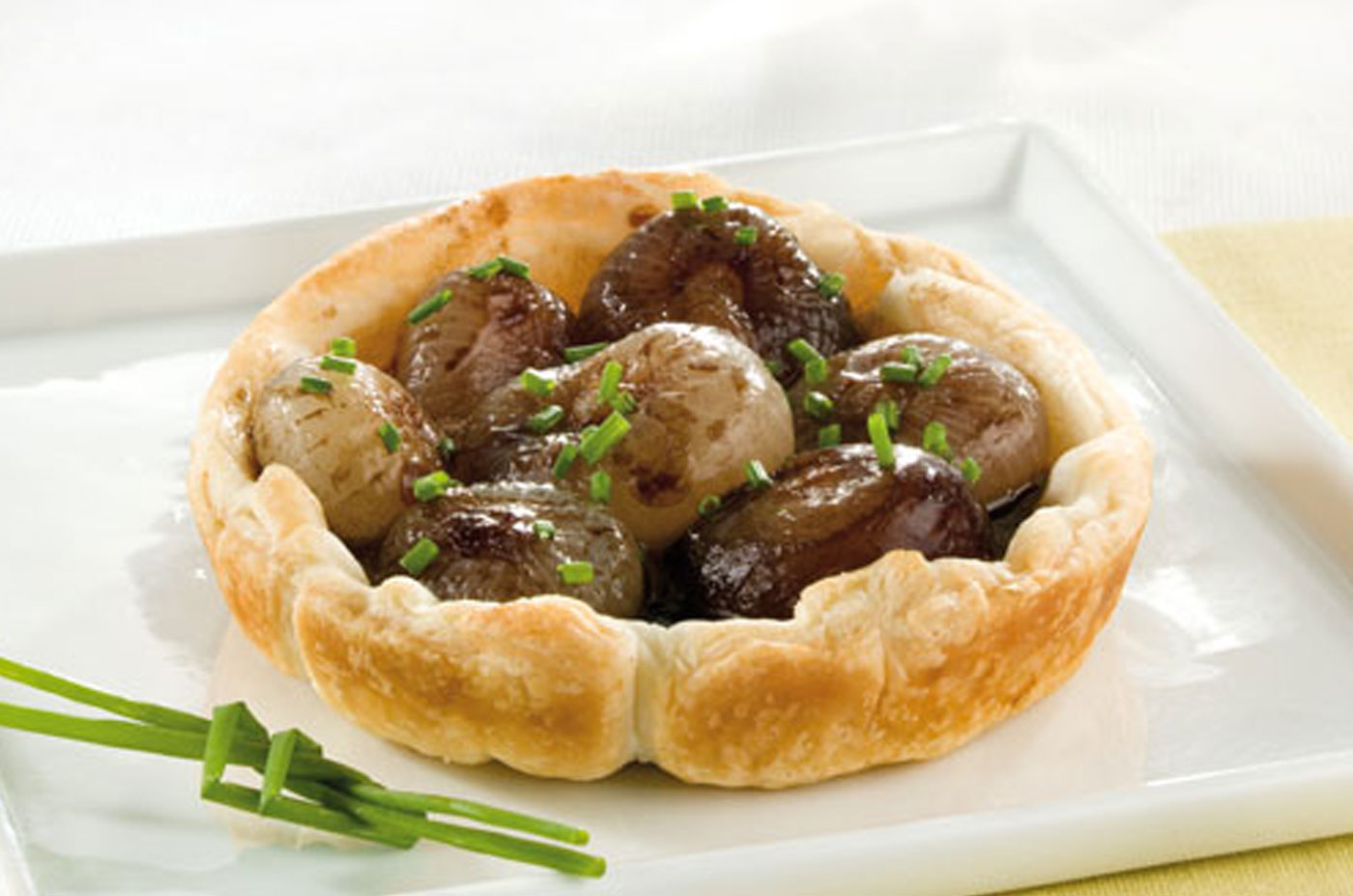 Mini tarte tatin di cipolle all’aceto balsamico