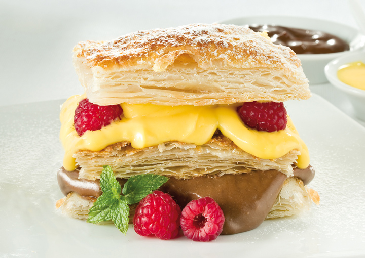 Millefoglie con crema due colori