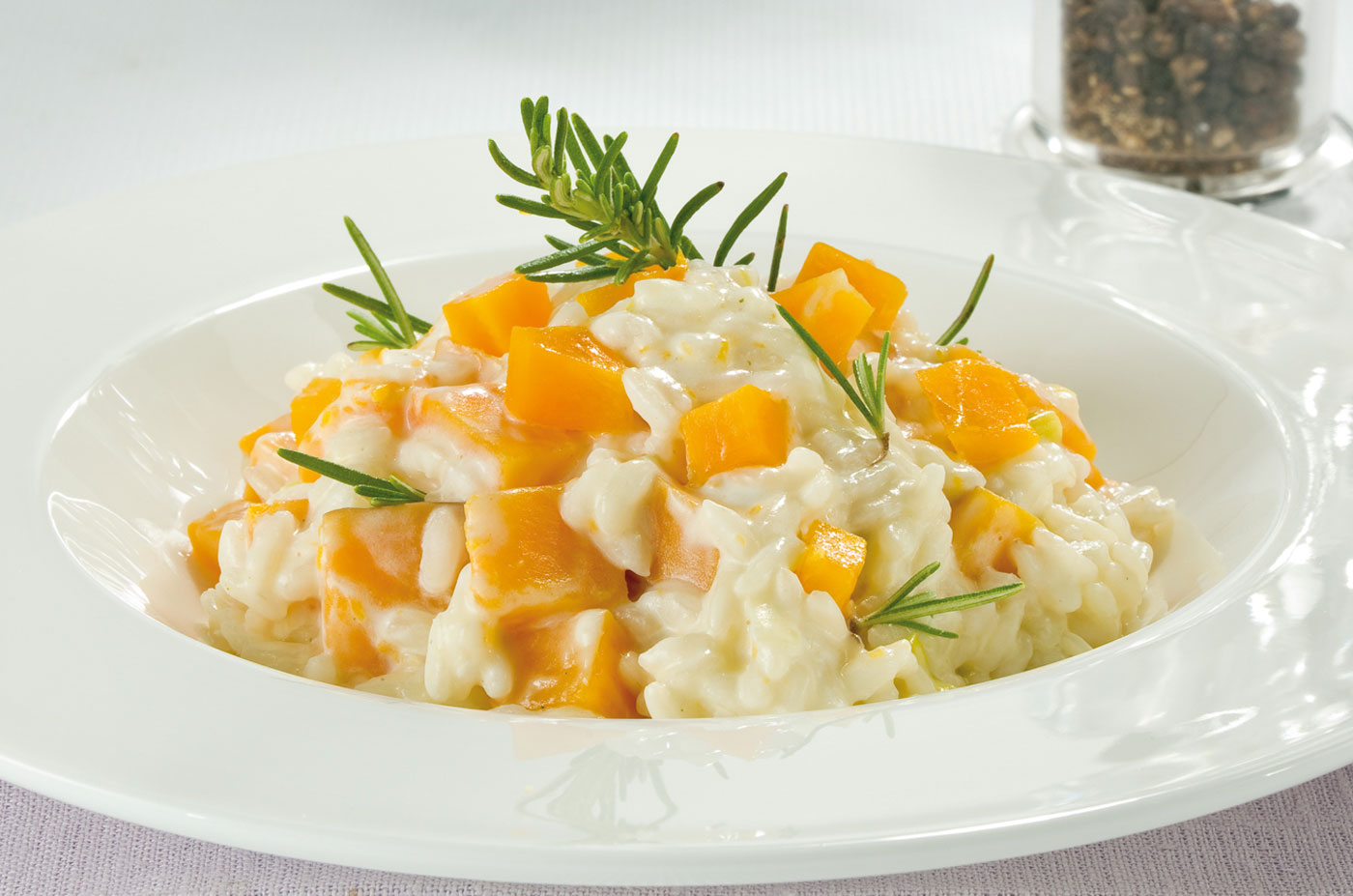 Risotto con mascarpone e zucca