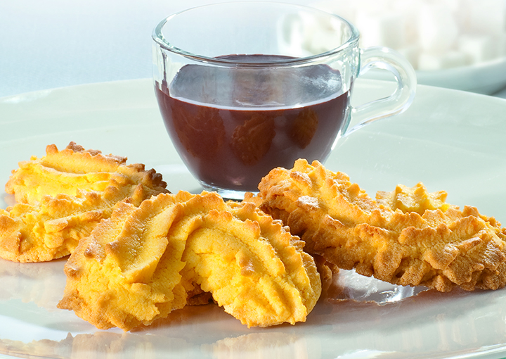 Krumiri con cioccolata calda