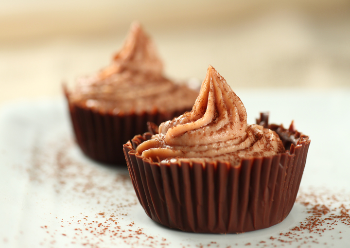 Cioccolatini fondenti con crema di mascarpone