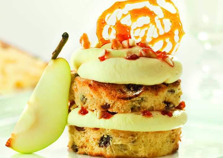 Torretta di panettone e mascarpone