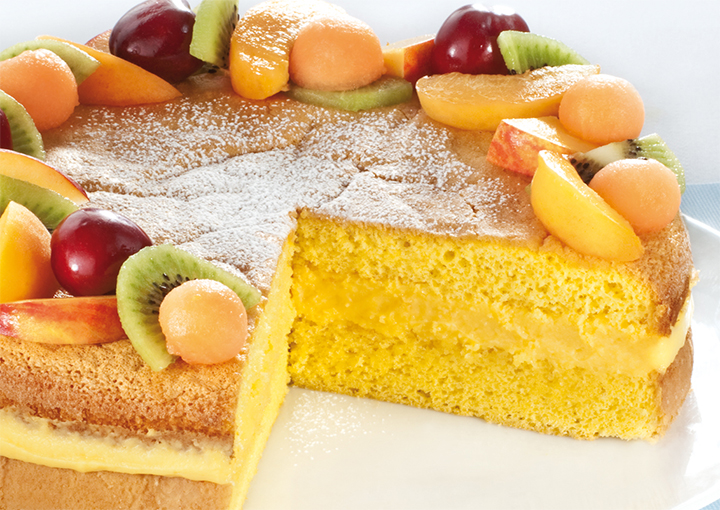 Pan di Spagna farcito con crema