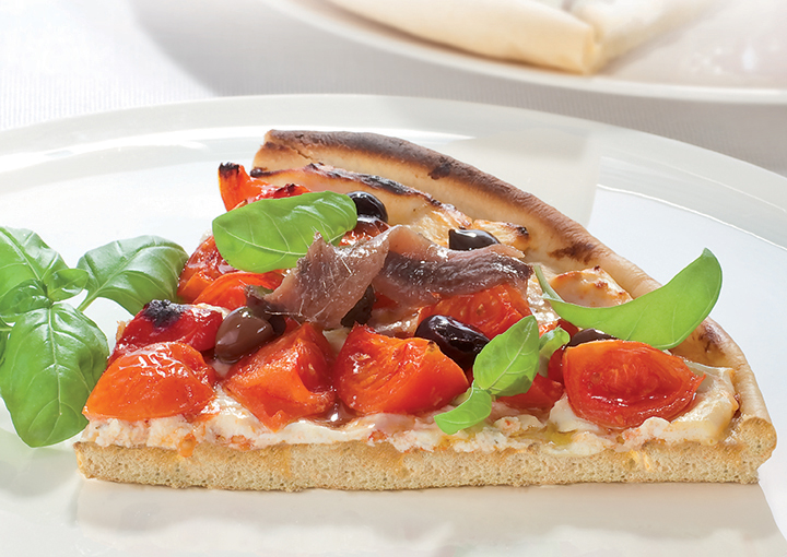 Pizza estiva con ricotta