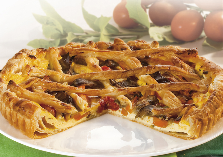 Torta salata con ricotta e verdure