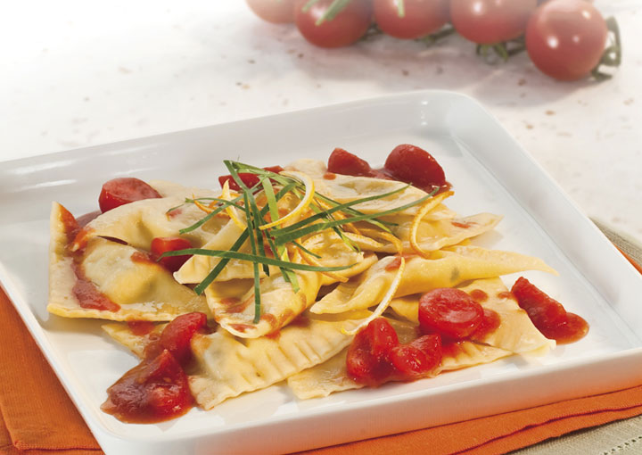 Ravioli con mascarpone e patate