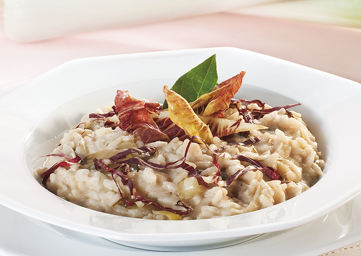 Risotto con stracchino e radicchio