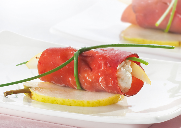 Involtini di bresaola con ricotta