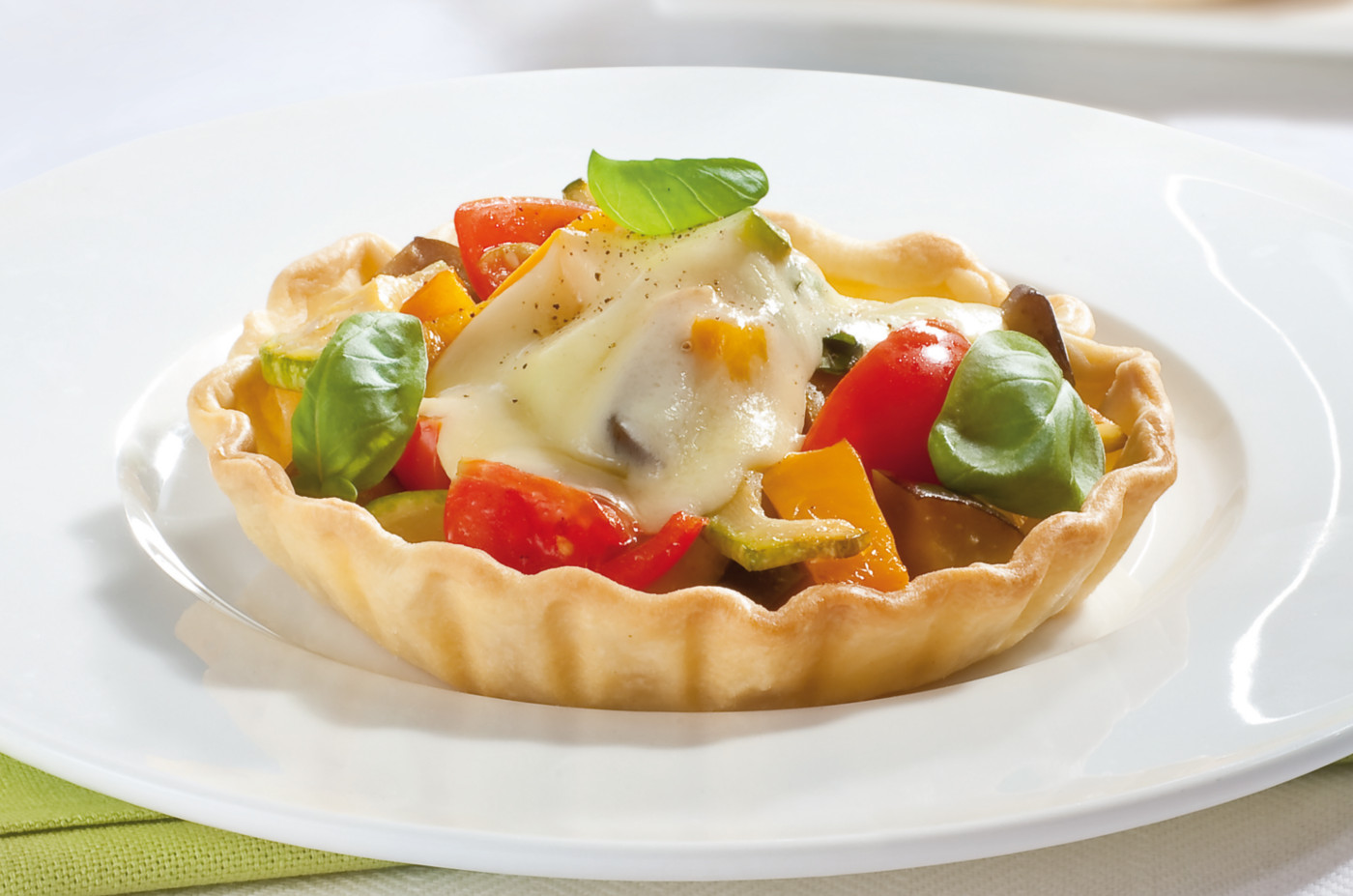 Tortine con verdure e scamorza