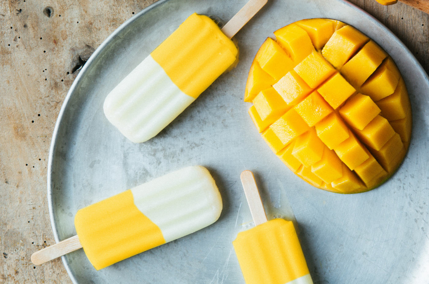 Ghiaccioli mango e yogurt