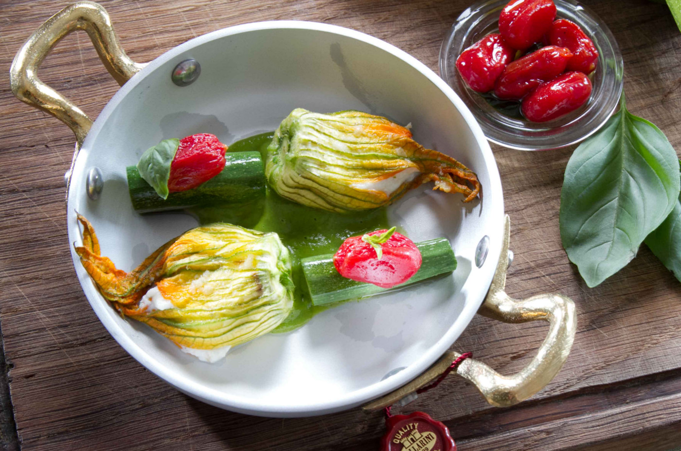 Fiori di zucchina farciti