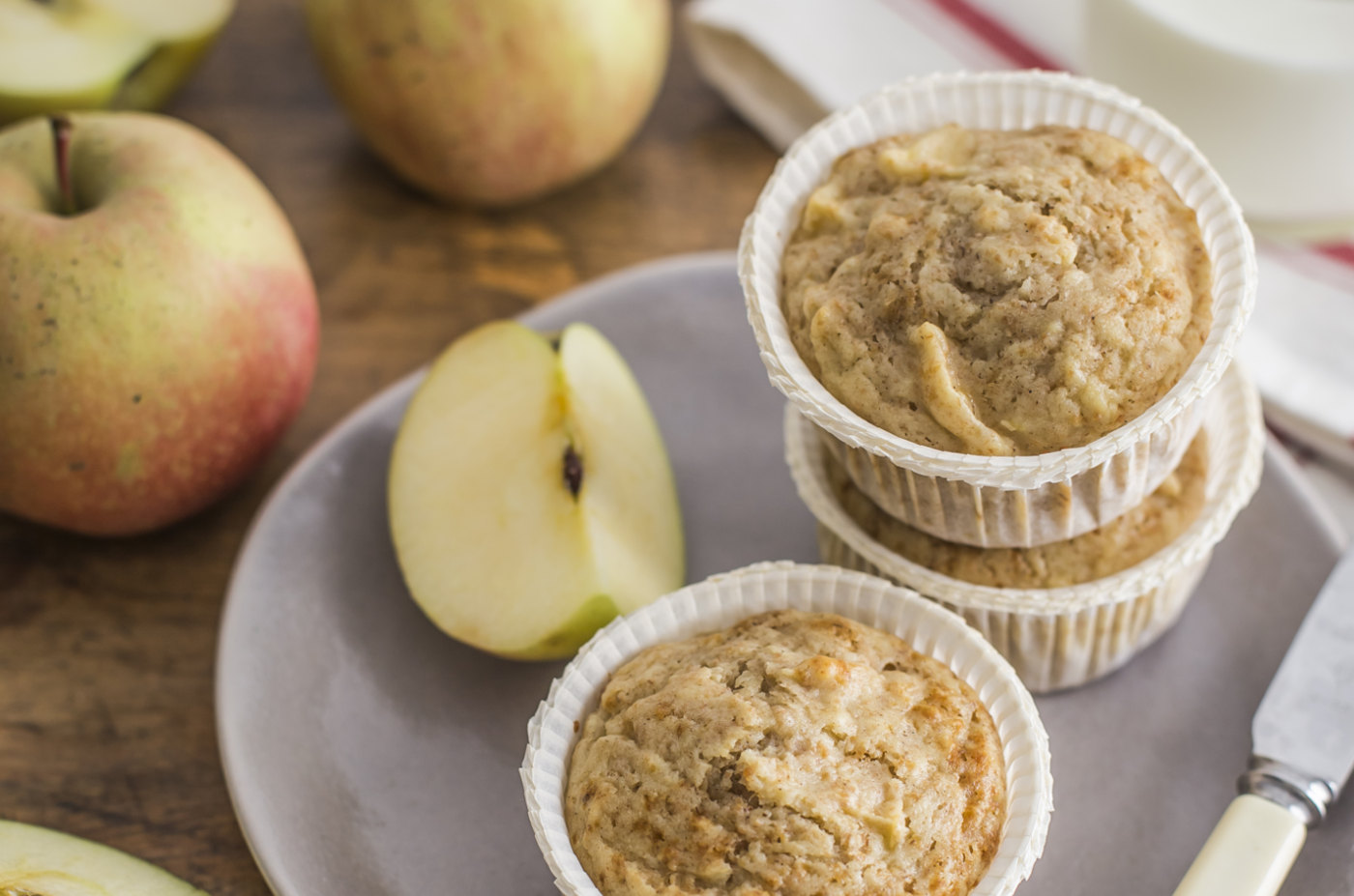 Muffin integrali alle mele