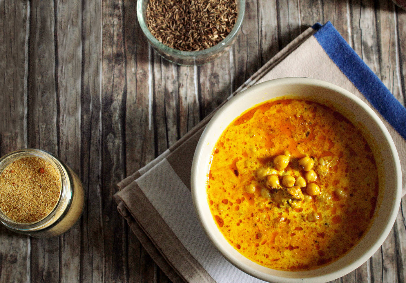 Ceci con crema al curry