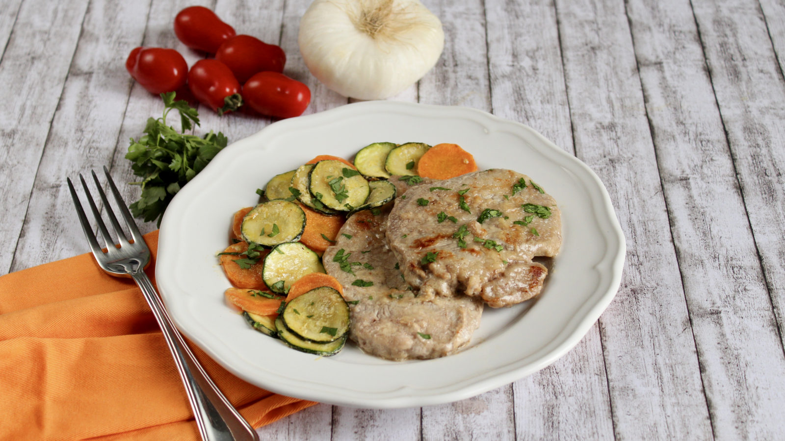 Scaloppine con le zucchine
