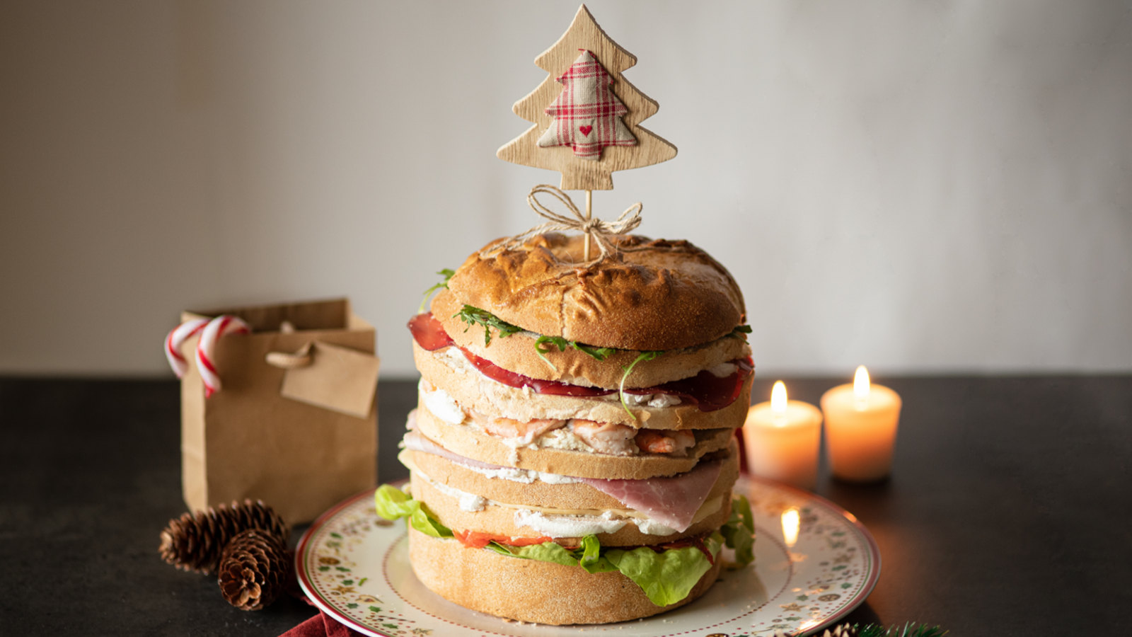 Panettone gastronomico farcito