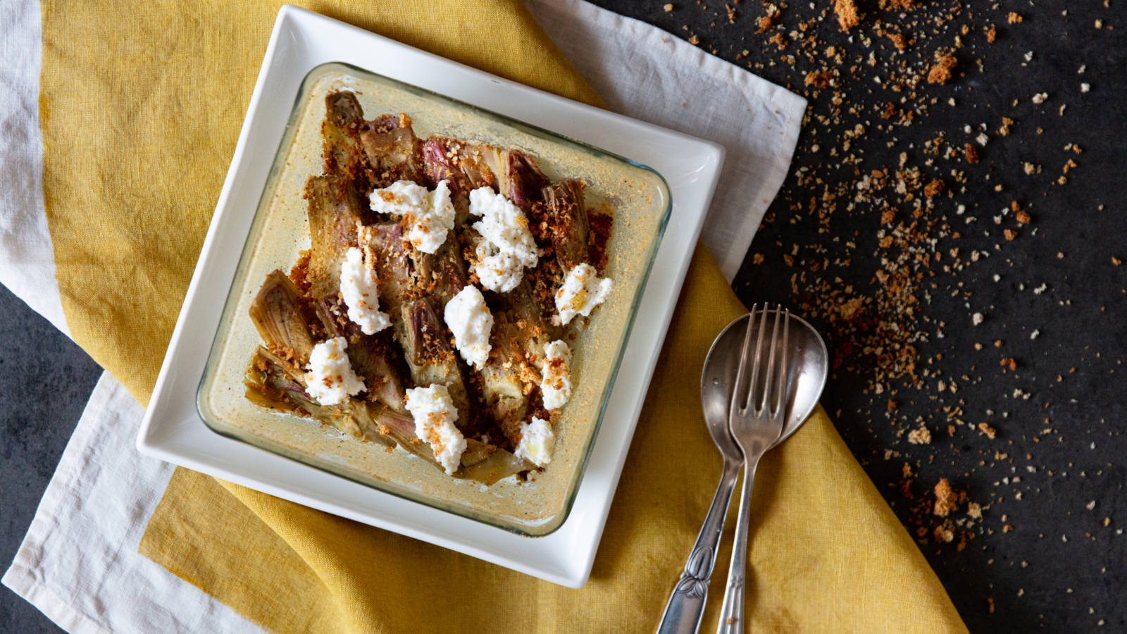 Carciofi al forno con ricotta