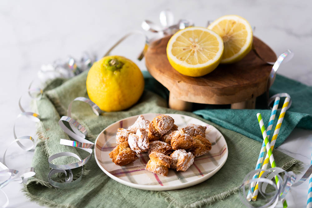 Castagnole al mascarpone e bergamotto