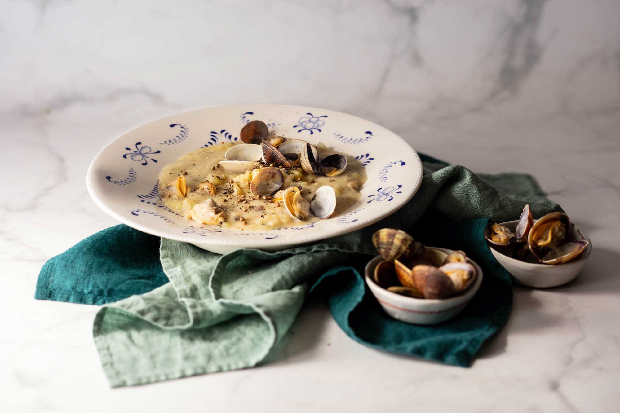 Zuppa di vongole con panna