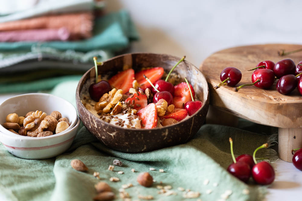 crema di ricotta con frutta fresca