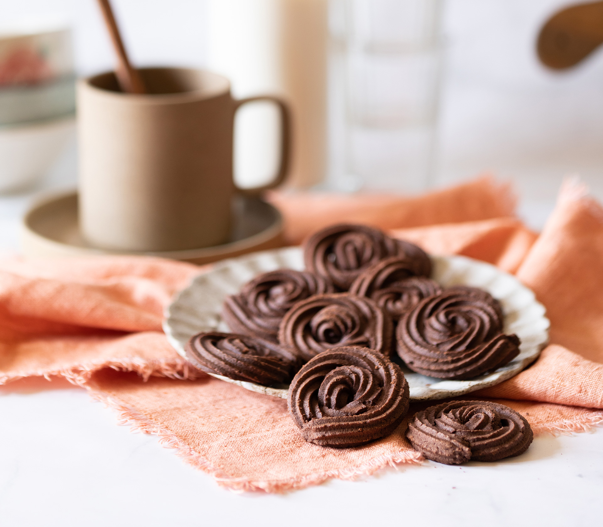 Frollini al cioccolato e zenzero
